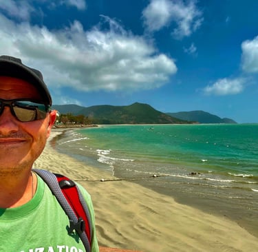 Author visiting Con Dao