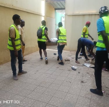 Photo de campagne de destruction d'archives