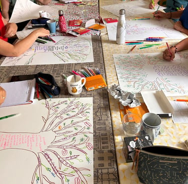 Participants à l'atelier arbre d vie