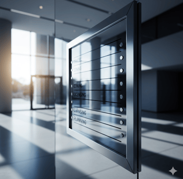 an image of a business directory that says planning