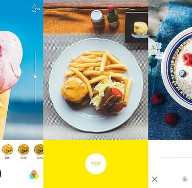 Foodie giúp biến các món ăn trở nên hấp dẫn và rực rỡ hơn