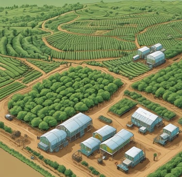 A vibrant green field under a clear sky, symbolizing growth and innovation in agtech.