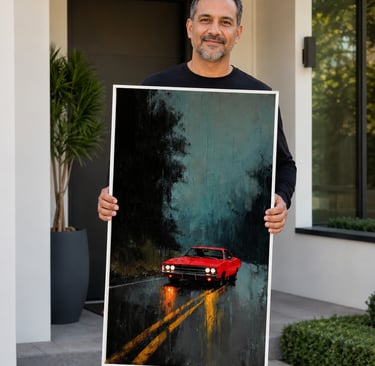 The Dodge Charger I Lovingly painted for Tony Bell