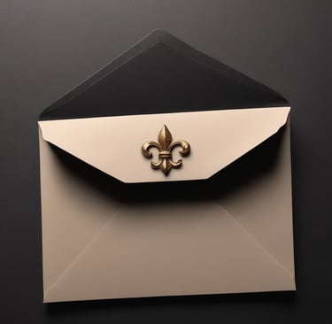 Minimal white envelope on soft grey background representing communication and thoughtful connection