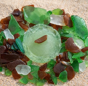 Sea Glass from Glass Beach, CA
