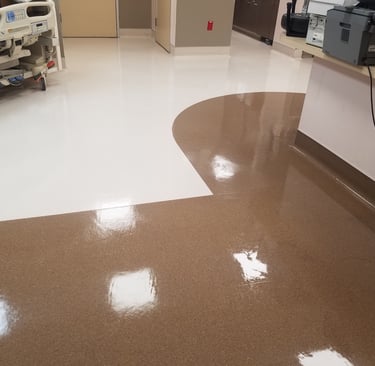 surgical clinic center floor deep cleaned