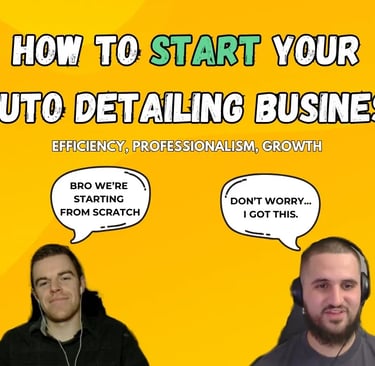 How To Start Your Auto Detailing Business