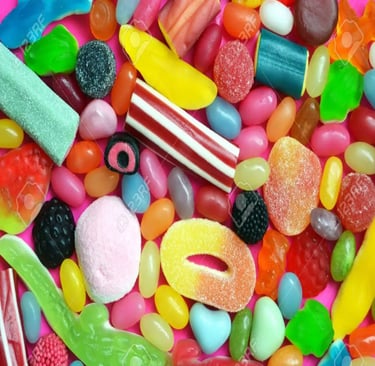 Diferentes bolsas de dulces surtidos, ideales para fiestas o piñatas