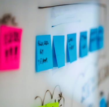 busy whiteboard symbolizing overload and lack of attention by the leader