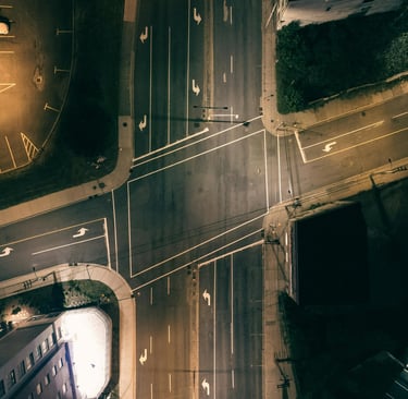 A crossroads representing key decision points leaders face as they move up the leadership pipeline.