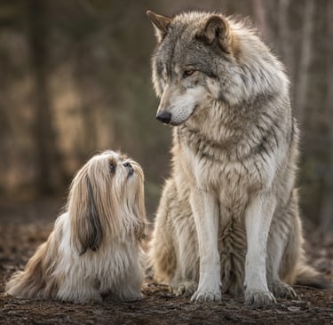 Lobo, pariente genético lejano del Shih Tzu según los estudios de ADN