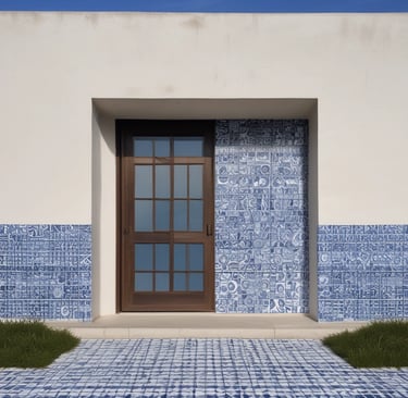 Architects collaborating over blueprints in a bright, creative studio.