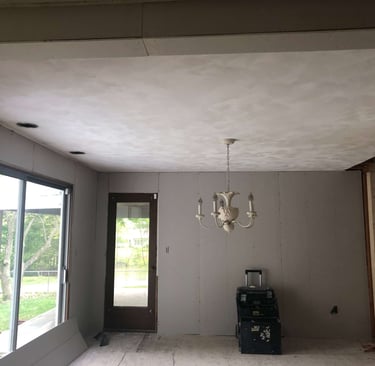 plaster ceiling walls drywall