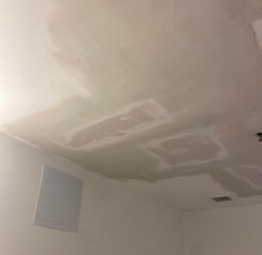plaster repair on ceiling