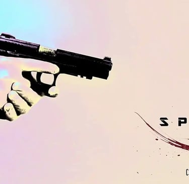 Split Robbie Walsh wallpaper, hand holding a gun 