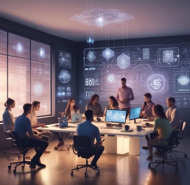 Smiling participants celebrating their certificates after completing a digital literacy course.