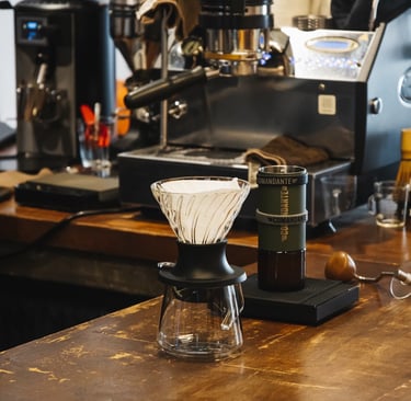 Filter coffee at The Alley Penang Comandante Grinder Specialty Coffee