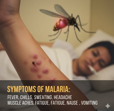 Copyright free image about Symptoms of malaria mosquito