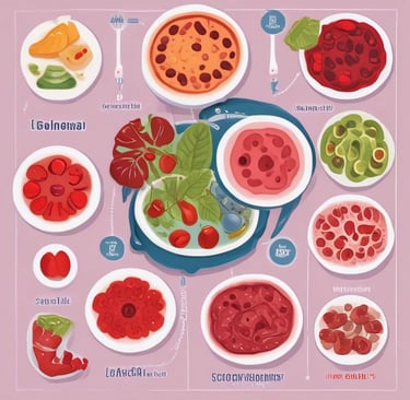 Types of anaemia and food therapy