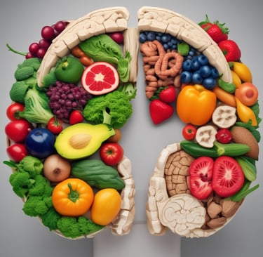 Healthy diet and harmful diet for brain health