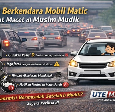 Tips berkendara mobil matic saat macet di musim mudik 