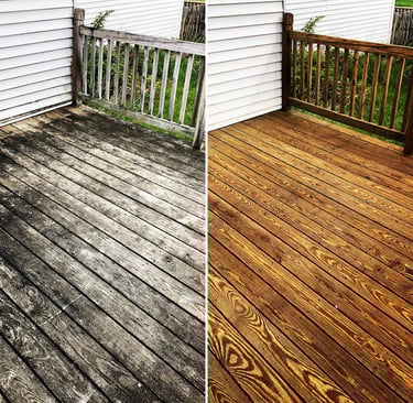 Wood Deck Power Washing Hudson FL