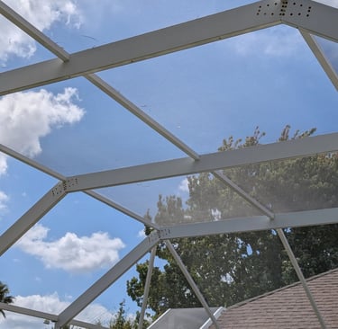 After Pool Cage Cleaning in Trinity Fl #1