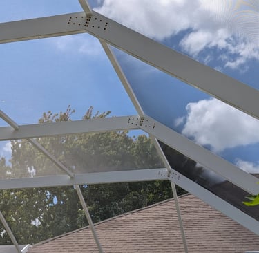 After Pool Cage Cleaning in Trinity Fl #2