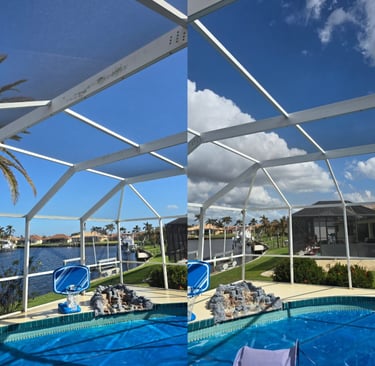 pool screen cleaning tarpon springs pasco county florida