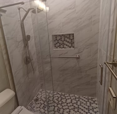 Affordable Showers specializes in bathroom remodeling, tub-to shower conversions, vinyl showers,