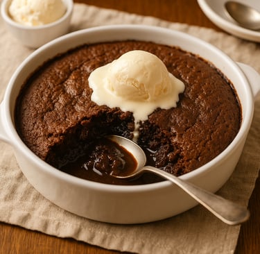Chocolate self-saucing pudding