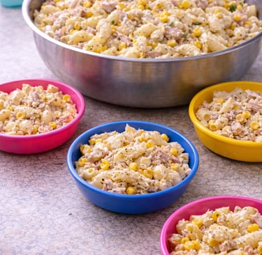 tuna corn mayo pasta