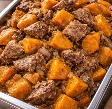 Falai maukegi pumpkin stir fry