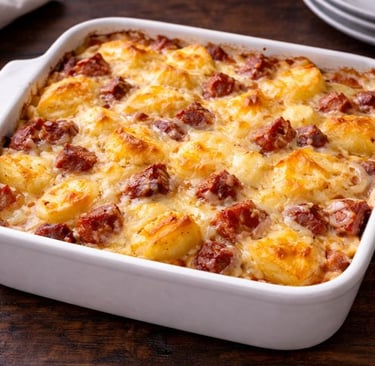 Pisupo and potato bake