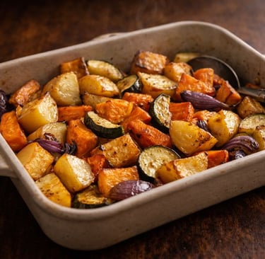 One-pan roasted vegetables