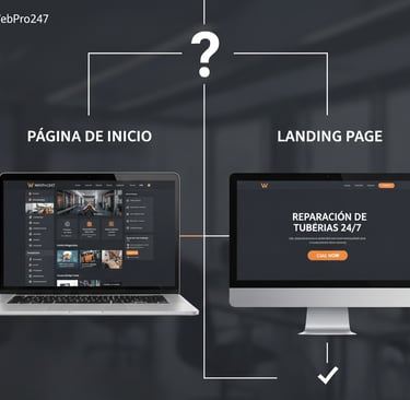 Página de Inicio vs. Landing Page: ¿Cuál necesita realmente tu negocio?