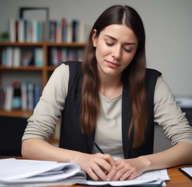 A person smiling confidently during a one-on-one coaching conversation in a cozy setting.