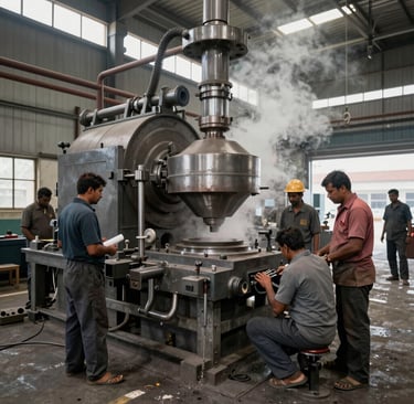 A sleek, modern office space with deep green and charcoal black accents reflecting the premium brand identity of Nirvana Environment.