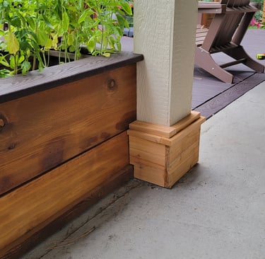 Example of Smaller project: Garden box and post trim