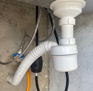 Trocar sifão da  pia