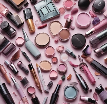 A collection of chic handbags arranged in an artistic manner.