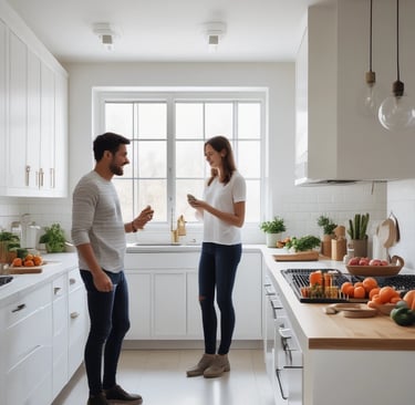 Bright living room with modern inventory
