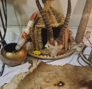 Prophet Pito at Kyaka shrine,” “African healing herbs”