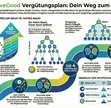 LiveGood Verguetungsplan Ziele erreichen und unabhaengig leben.