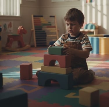 80's vintage style photo of early intervention research observation