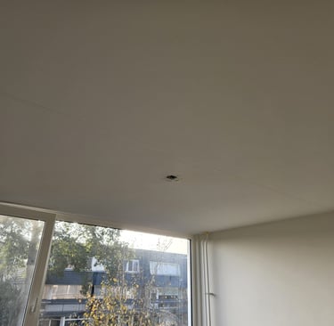 strak gespoten plafond
