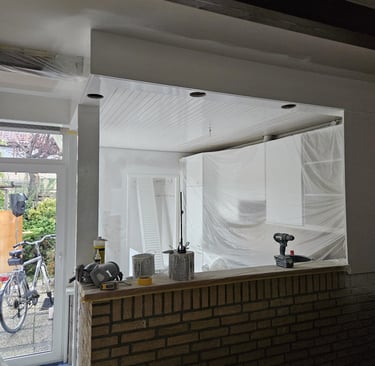 lak spuitwerk plafond