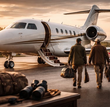 VUELOS PRIVADOS PARA IR A CAZAR