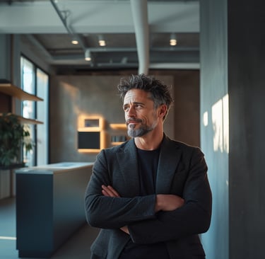 Entrepreneur deciding whether to use a personal name or separate company name for a business
