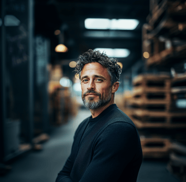 Professional building a personal brand from expertise in an industrial workplace